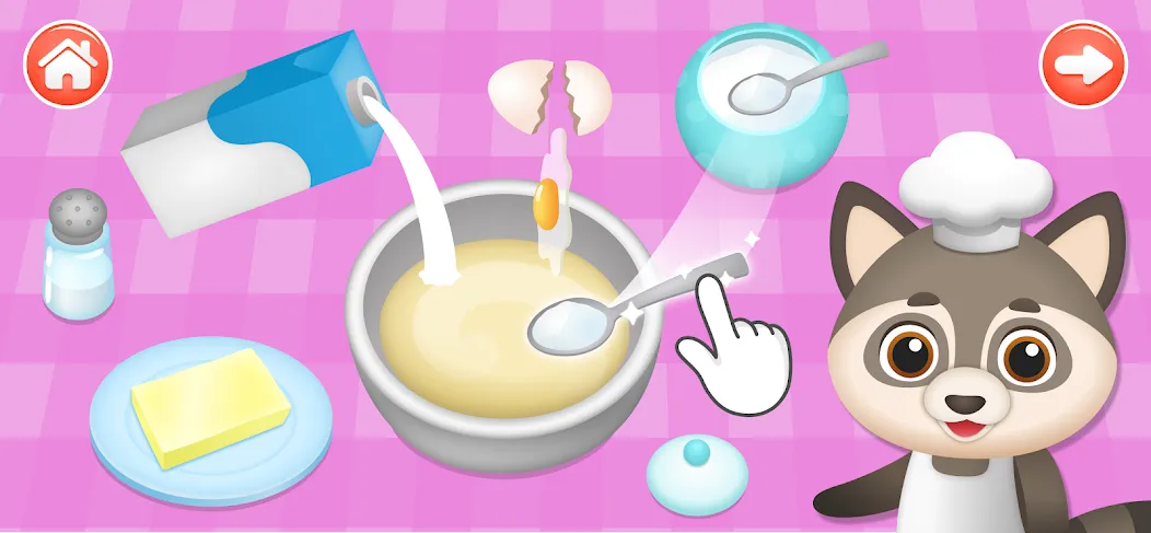 Kids Cooking Games 2+ Year Old МОД/Взлом [Меню, Бесконечные монеты и Открытые уровни] Screenshot 4