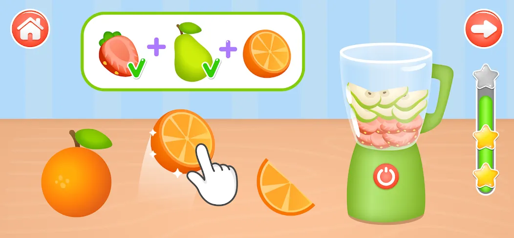 Kids Cooking Games 2+ Year Old МОД/Взлом [Меню, Бесконечные монеты и Открытые уровни] Screenshot 5