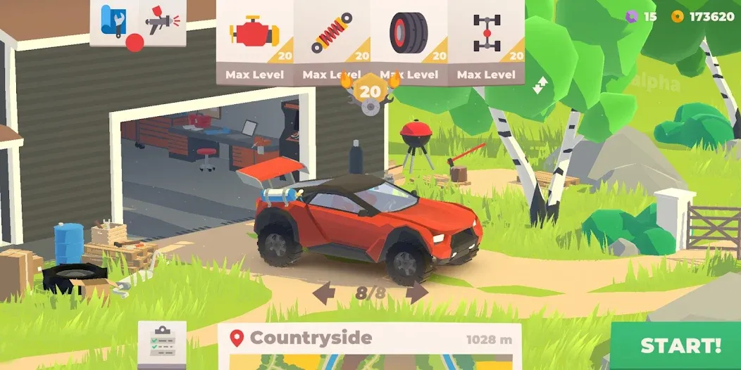 Hillside Drive: car racing (Хиллсайд Драйв Рейсинг) МОД/Взлом [Меню, Бесконечные монеты и Открытые уровни] Screenshot 5
