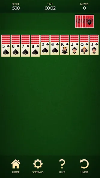 Spider Solitaire: Card Game (Спайдер Солитер) МОД/Взлом [Все открыто, Дополнительные деньги и Меню MOD] Screenshot 1