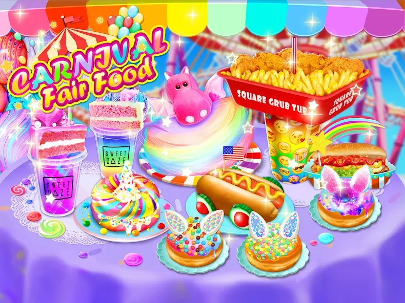 Unicorn Chef Games for Teens (Юникорн Шеф Игры для Подростков) МОД/Взлом [Деньги, Монеты и Меню MOD] Screenshot 1