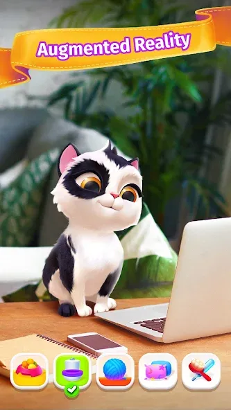 My Cat - Virtual pet simulator (Мой кот) МОД/Взлом [Много денег, Монет и Все открыто] Screenshot 1