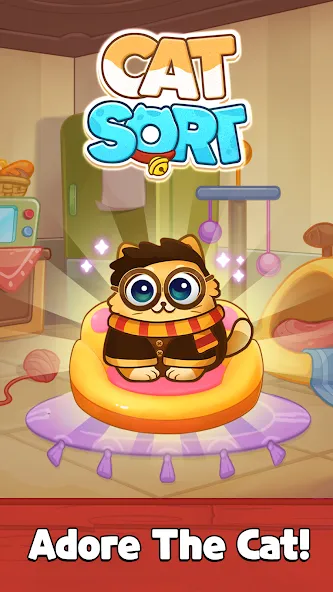 Cat Sort Puzzle: Cute Pet Game МОД/Взлом [Много денег, Монет и Все открыто] Screenshot 1