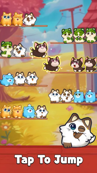 Cat Sort Puzzle: Cute Pet Game МОД/Взлом [Много денег, Монет и Все открыто] Screenshot 2