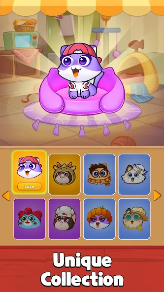 Cat Sort Puzzle: Cute Pet Game МОД/Взлом [Много денег, Монет и Все открыто] Screenshot 5