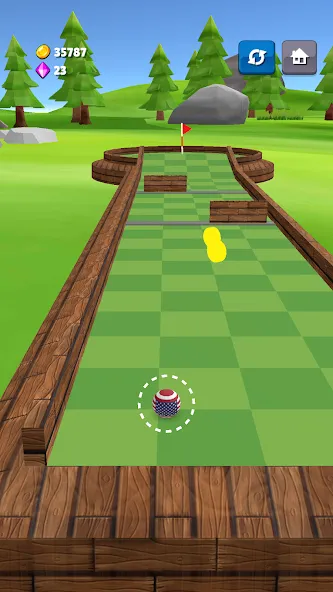 Mini Golf Game - Putt Putt 3D (Мини Гольф Челлендж) МОД/Взлом [Меню, Бесконечные монеты и Открытые уровни] Screenshot 1