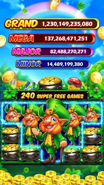 Clubillion Vegas Casino Slots (Клабиллион Вегас Казино Слотс) МОД/Взлом [Меню, Бесконечные монеты и Открытые уровни] Screenshot 1
