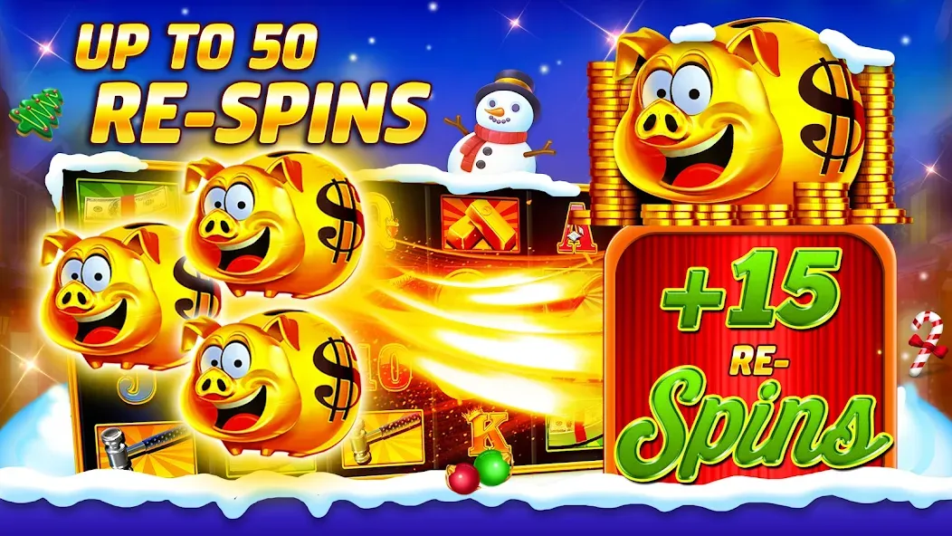 Clubillion Vegas Casino Slots (Клабиллион Вегас Казино Слотс) МОД/Взлом [Меню, Бесконечные монеты и Открытые уровни] Screenshot 4