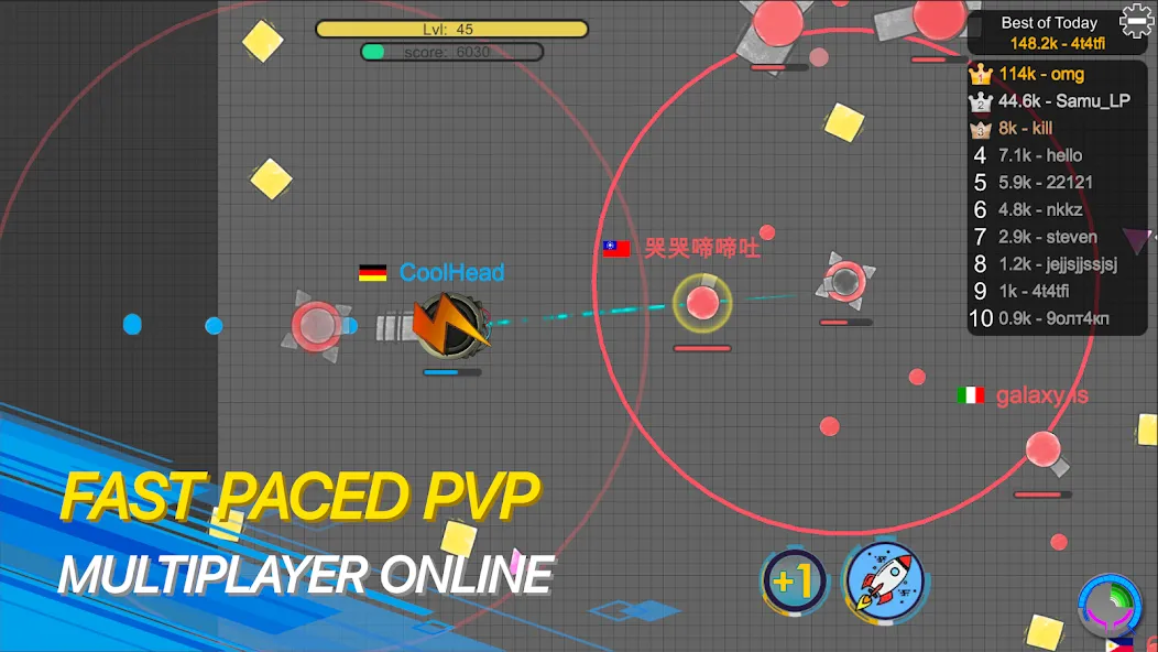 tank io games - piupiu.io МОД/Взлом [Бесконечные деньги, Монеты и Мега MOD] Screenshot 1