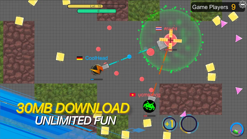 tank io games - piupiu.io МОД/Взлом [Бесконечные деньги, Монеты и Мега MOD] Screenshot 4