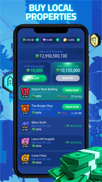 Landlord Go - Real Estate Game (Лэндлорд ГО) МОД/Взлом [Деньги, Монеты и Меню MOD] Screenshot 4