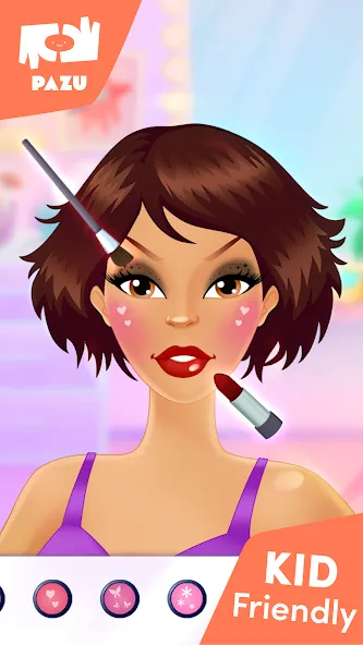 Makeup Girls - Games for kids МОД/Взлом [Все открыто, Дополнительные деньги и Меню MOD] Screenshot 3