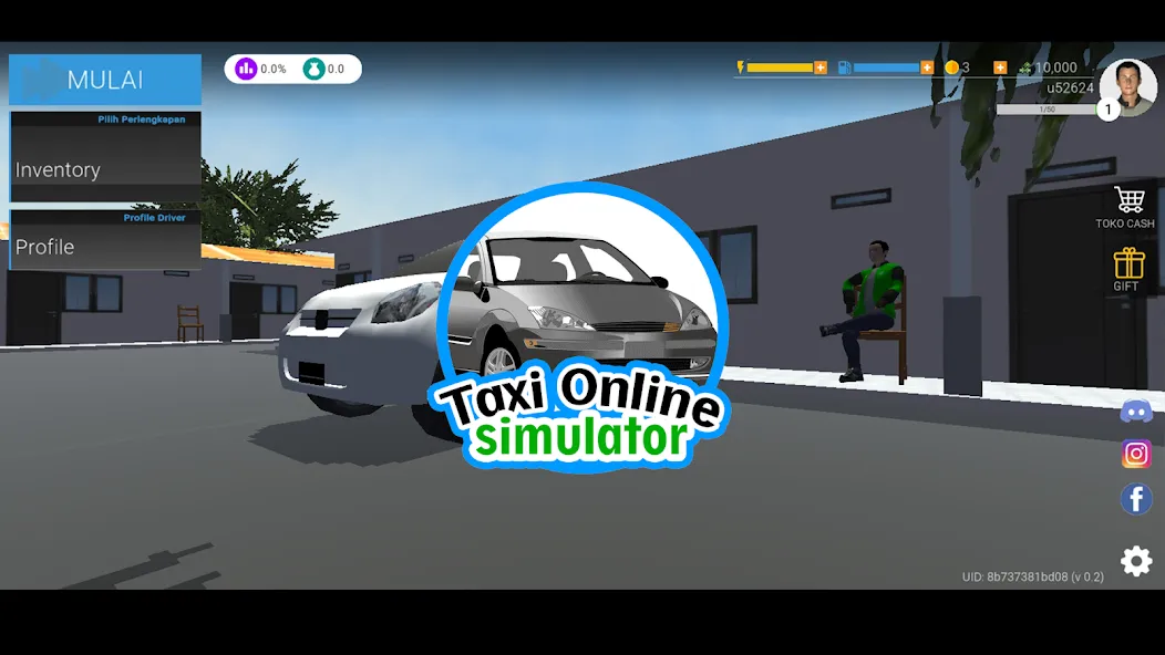 Taxi Online Simulator ID (Такси онлайн симулятор ) МОД/Взлом [Деньги, Монеты и Меню MOD] Screenshot 1