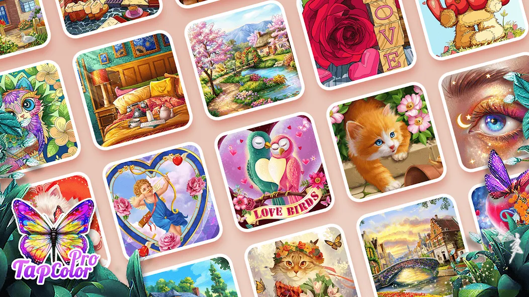 Tap Color Pro: Color By Number (Тап Колор Про) МОД/Взлом [Все открыто, Дополнительные деньги и Меню MOD] Screenshot 3