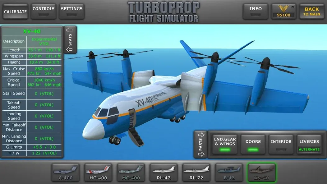 Turboprop Flight Simulator (Турбовинтовой симулятор полета 3D) МОД/Взлом [Деньги, Монеты и Меню MOD] Screenshot 1
