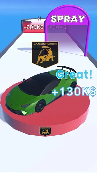 Get the Supercar 3D (Гет зе Суперкар 3Д) МОД/Взлом [Все открыто, Дополнительные деньги и Меню MOD] Screenshot 1
