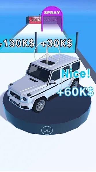 Get the Supercar 3D (Гет зе Суперкар 3Д) МОД/Взлом [Все открыто, Дополнительные деньги и Меню MOD] Screenshot 3