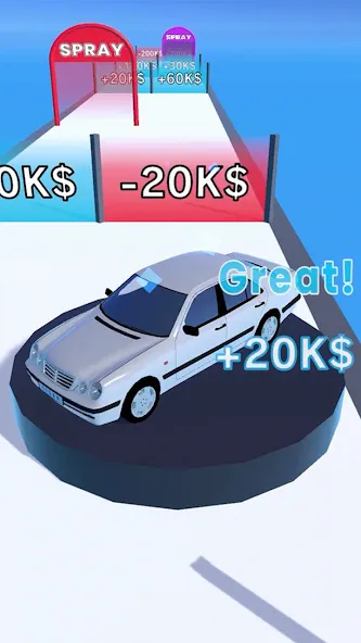 Get the Supercar 3D (Гет зе Суперкар 3Д) МОД/Взлом [Все открыто, Дополнительные деньги и Меню MOD] Screenshot 4