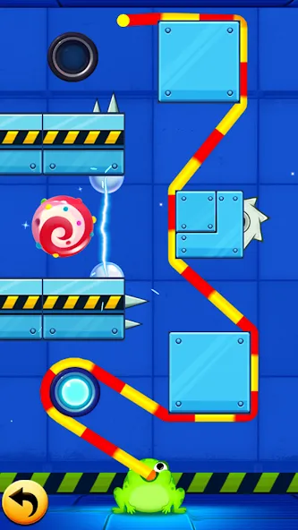 Frog Thife: Candy Thief Puzzle (Фрог Тифе) МОД/Взлом [Меню, Бесконечные монеты и Открытые уровни] Screenshot 2