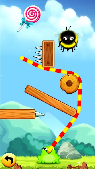 Frog Thife: Candy Thief Puzzle (Фрог Тифе) МОД/Взлом [Меню, Бесконечные монеты и Открытые уровни] Screenshot 3