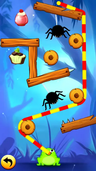 Frog Thife: Candy Thief Puzzle (Фрог Тифе) МОД/Взлом [Меню, Бесконечные монеты и Открытые уровни] Screenshot 5