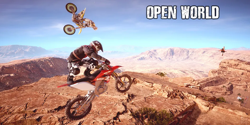Dirt MX Bikes KTM Motocross 3D (Дирт МХ Байкс КТМ Мотокросс 3Д) МОД/Взлом [Бесконечные деньги, Монеты и Мега MOD] Screenshot 1