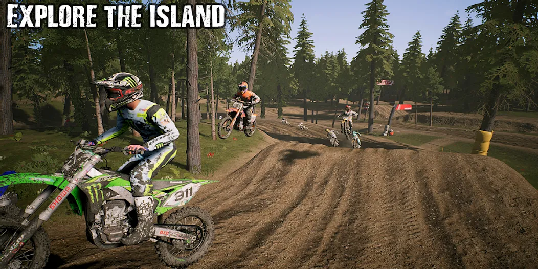 KTM MX Dirt Bikes Unleashed 3D (КТМ МХ Грязевые мотоциклы Освобожденные 3D) МОД/Взлом [Много денег, Монет и Все открыто] Screenshot 1