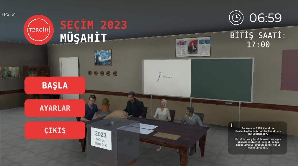 Seçim 2023 Müşahit oyunu МОД/Взлом [Деньги, Монеты и Меню MOD] Screenshot 1