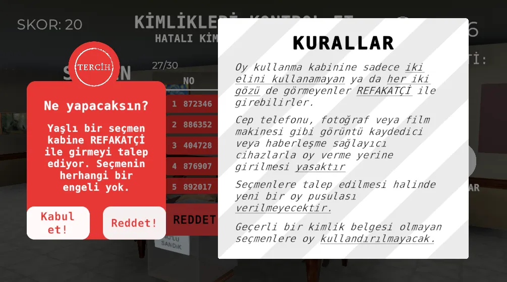 Seçim 2023 Müşahit oyunu МОД/Взлом [Деньги, Монеты и Меню MOD] Screenshot 5