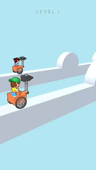 Hammer Race 3D (Хаммер Рейс 3D) МОД/Взлом [Бесконечные деньги, Монеты и Мега MOD] Screenshot 1