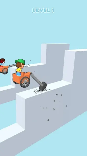 Hammer Race 3D (Хаммер Рейс 3D) МОД/Взлом [Бесконечные деньги, Монеты и Мега MOD] Screenshot 3