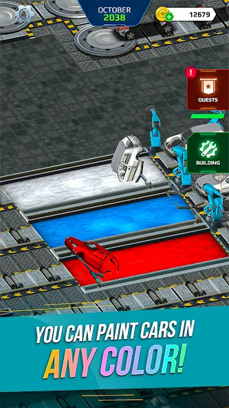 Car Factory Simulator МОД/Взлом [Меню, Бесконечные монеты и Открытые уровни] Screenshot 2
