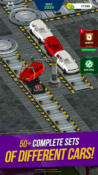 Car Factory Simulator МОД/Взлом [Меню, Бесконечные монеты и Открытые уровни] Screenshot 3