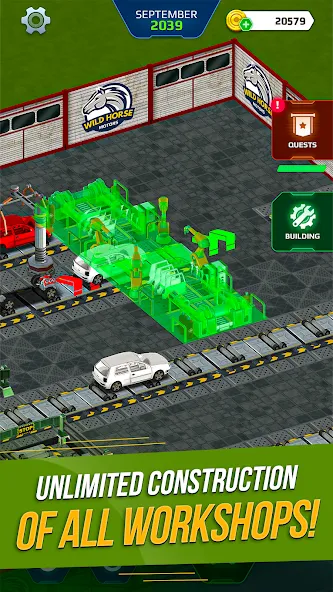 Car Factory Simulator МОД/Взлом [Меню, Бесконечные монеты и Открытые уровни] Screenshot 4