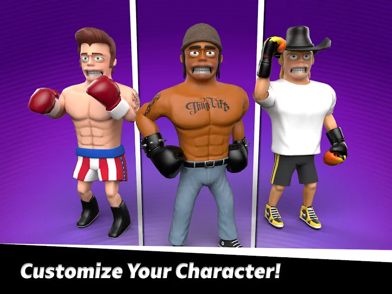 Smash Boxing: Punch Hero (Смэш Боксинг) МОД/Взлом [Все открыто, Дополнительные деньги и Меню MOD] Screenshot 2