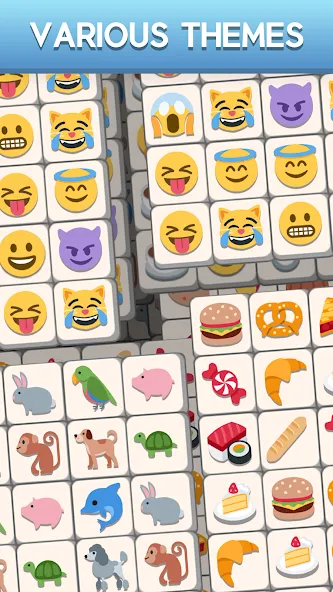 Tile Match Emoji -Triple Tile (Тил Матч Эмоджи) МОД/Взлом [Бесконечные деньги, Монеты и Мега MOD] Screenshot 4
