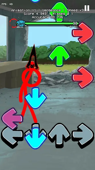 Beat Fight Stickman Full Week (Анимация 1 Полный Мод) МОД/Взлом [Деньги, Монеты и Меню MOD] Screenshot 2