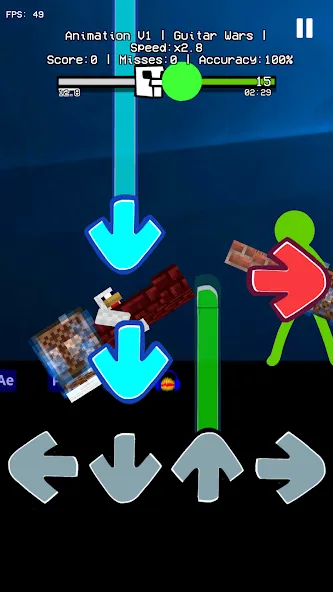 Beat Fight Stickman Full Week (Анимация 1 Полный Мод) МОД/Взлом [Деньги, Монеты и Меню MOD] Screenshot 3