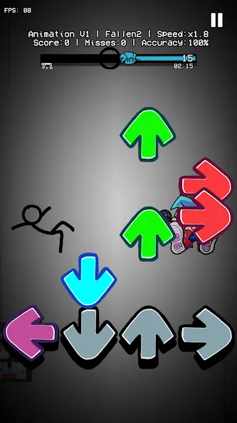 Beat Fight Stickman Full Week (Анимация 1 Полный Мод) МОД/Взлом [Деньги, Монеты и Меню MOD] Screenshot 5