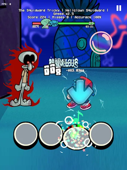 Trickward Undersea Beat Battle (Триковый Фанкин Мод против БФ) МОД/Взлом [Деньги, Монеты и Меню MOD] Screenshot 4