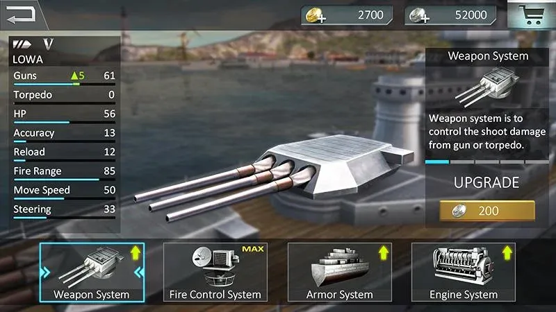Warship Attack 3D МОД/Взлом [Все открыто, Дополнительные деньги и Меню MOD] Screenshot 3
