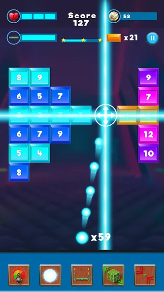 Brick Breaker- Bricks 3d Game (Бриксандболл) МОД/Взлом [Бесконечные деньги, Монеты и Мега MOD] Screenshot 1