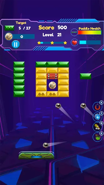 Brick Breaker- Bricks 3d Game (Бриксандболл) МОД/Взлом [Бесконечные деньги, Монеты и Мега MOD] Screenshot 2