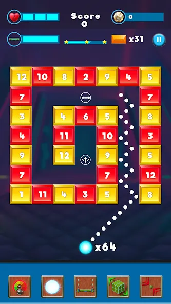 Brick Breaker- Bricks 3d Game (Бриксандболл) МОД/Взлом [Бесконечные деньги, Монеты и Мега MOD] Screenshot 3