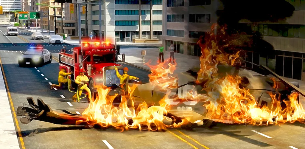 Real Firefighter 3D Simulator (Реальный Пожарник 3D Симулятор) МОД/Взлом [Много денег, Монет и Все открыто] Screenshot 1