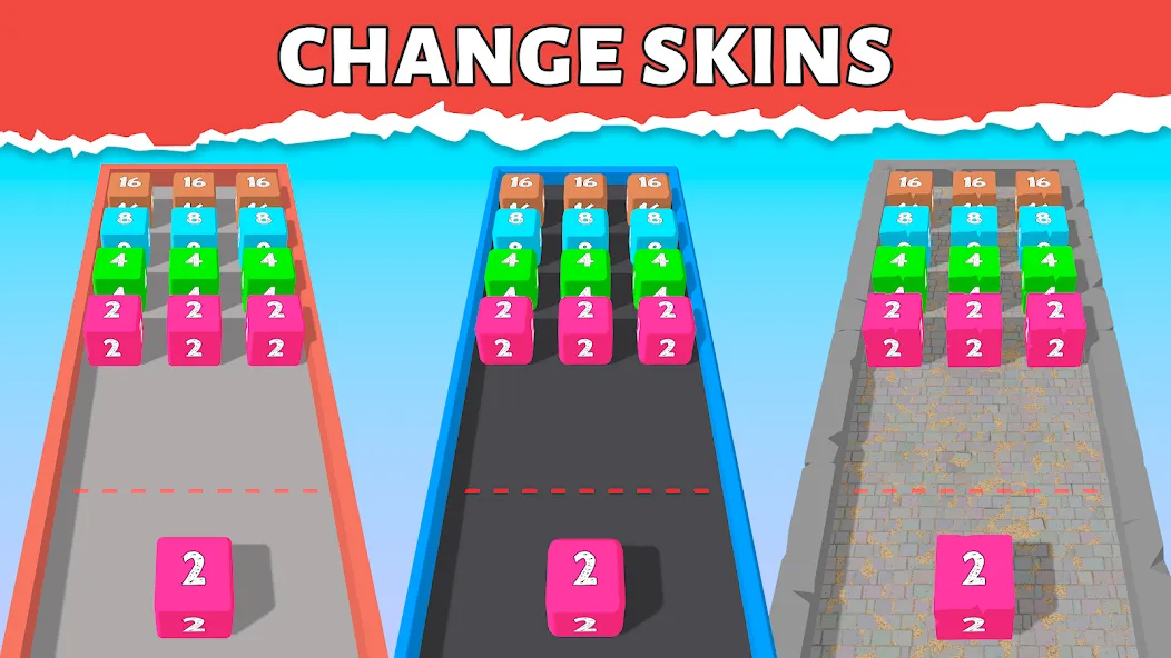 Bounce Merge 2048 Join Numbers МОД/Взлом [Много монет, Открытые уровни и Мега MOD] Screenshot 1