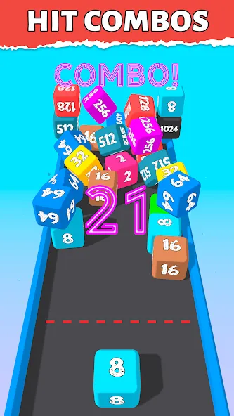Bounce Merge 2048 Join Numbers МОД/Взлом [Много монет, Открытые уровни и Мега MOD] Screenshot 5