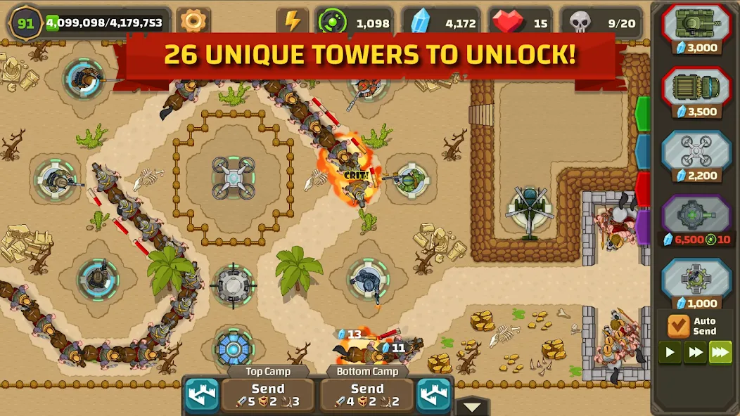 Ancient Allies Tower Defense (Аншент Эллайес Тауэр Дефенс) МОД/Взлом [Деньги, Монеты и Меню MOD] Screenshot 1