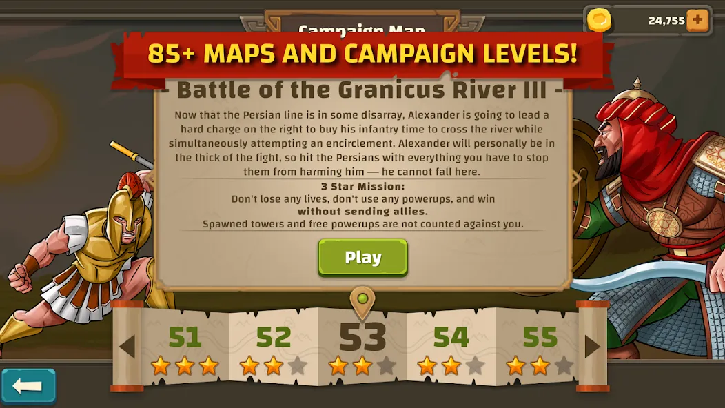 Ancient Allies Tower Defense (Аншент Эллайес Тауэр Дефенс) МОД/Взлом [Деньги, Монеты и Меню MOD] Screenshot 5