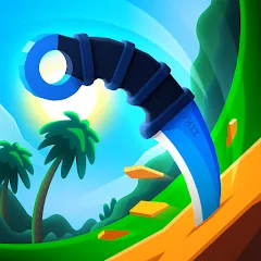 Скачать Взломанная Flippy Knife: 3D flipping game (много денег) на андроид